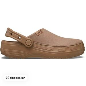 CROCS Milk Chocolate Canvas Clogs